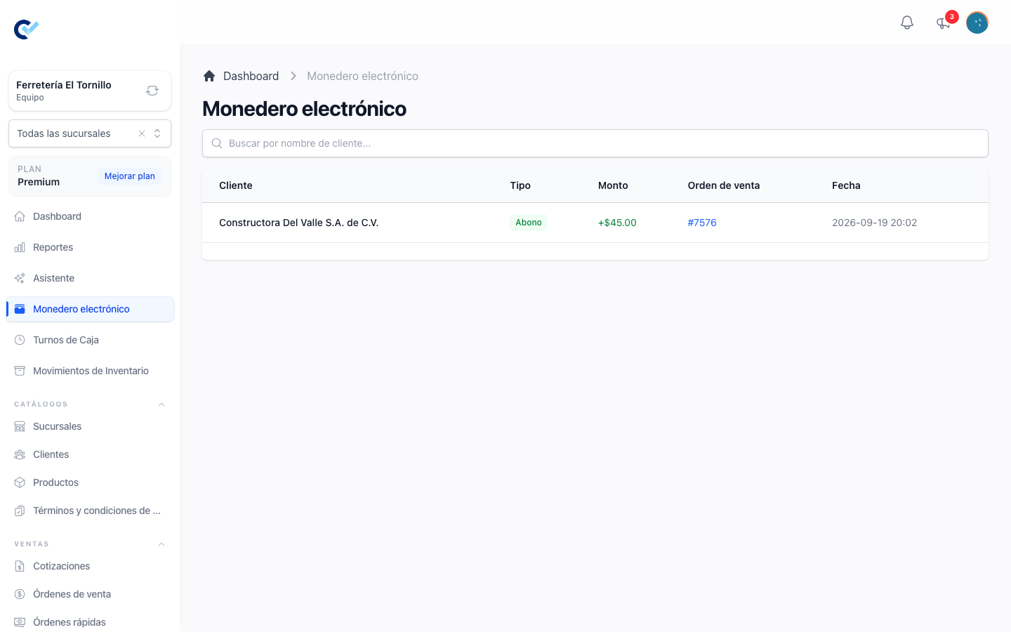Los movimientos de monedero del equipo